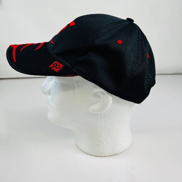 Wrench S Logo 2010 Flames Mens Snap-On Tools Cap Black Red Mesh 90th Year OS - Picture 2 of 12